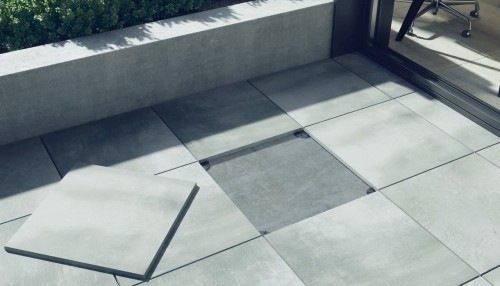 Opoczno Beton 2.0 Grey Light Matt Rect płyty tarasowe 59,3x59,3cm szary