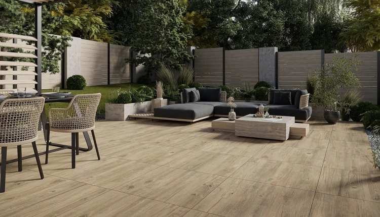 Opoczno Wood Moments 2.0 Light Brown Matt Rect płyty tarasowe 59,3x59,3cm beżowy