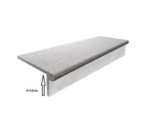 Zestaw Schodowy Granit Tiles G603 120x35/15 cm – Płomieniowany / Polerowany szary