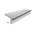 Zestaw Schodowy Granit Tiles G603 135x35/15 cm – Płomieniowany / Polerowany szary