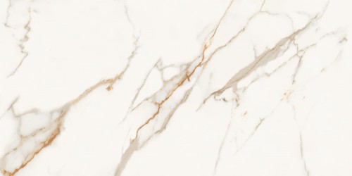 Płytka Gresowa Tiles Marble Golden Statuario 120x60 cm – Polerowana biało-złota