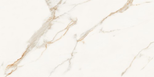 Tiles płytki gresowe Marble Golden Statuario poler 120x60x0,9 cm biało-złoty