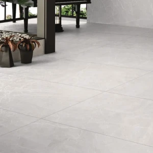 Płytka Gresowa Tiles Swim Bianco Carving 120x60 cm – Biała (Mat z Połyskiem)