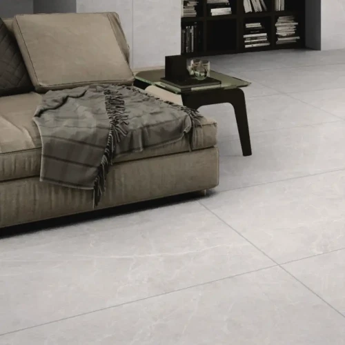 Tiles płytka gresowa Swim Bianco Carving 120x60x0,9 cm biały