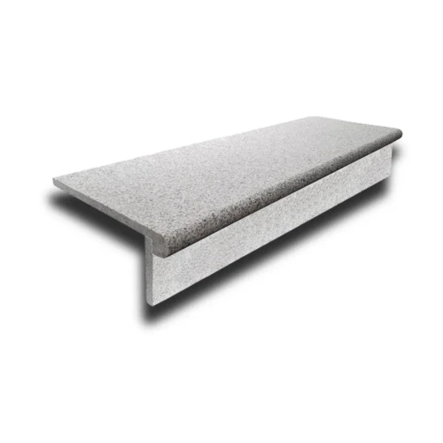 Tiles Zestaw Stopnica - Stopień Płomieniowany + Podstopień Granitowy G603 Bullnose 100x35x2 / 100x15x2 szary