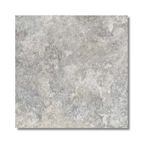 Płyta Trawertyn Tiles Silver Latte 61x61x3 cm – Bębnowana szara