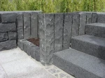 Palisada / Opornik Granitowy Łupana 100x10x10 cm – szary (Krawężnik)