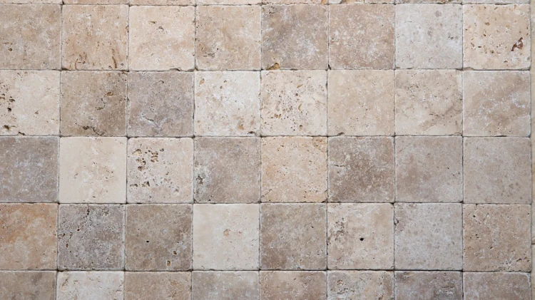 Tiles Kamień dekoracyjny Trawertyn Blend Mix Bębnowany 10x10x1 cm beżowy