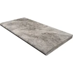 Tiles Trawertyn Parapet / Stopnica kamienna Tiles Silver Latte Bębnowany Bullnose 135x33x2 cm beżowy