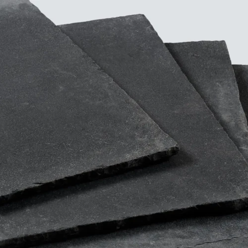 Tiles Płytka wapienna Kadappa Black Limestone Naturalna Bębnowana 40x40x3 cm czarny