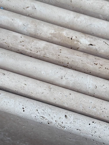 Tiles Trawertyn Stopnica/Kamień brzegowy Ivory Classic Mix Bębnowany Bullnose 135x35x3 cm beżowy