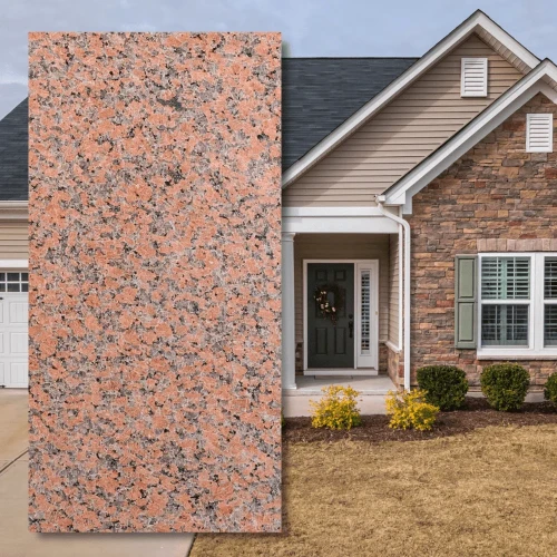 Tiles Pasy Granitowe G562 New Płomieniowane 3 cm czerwony