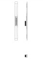 ACO ShowerDrain S+ profil odpływu liniowego z rusztem 100 cm stal