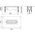 ACO ShowerDrain S+ korpus odpływu liniowego 36 cm