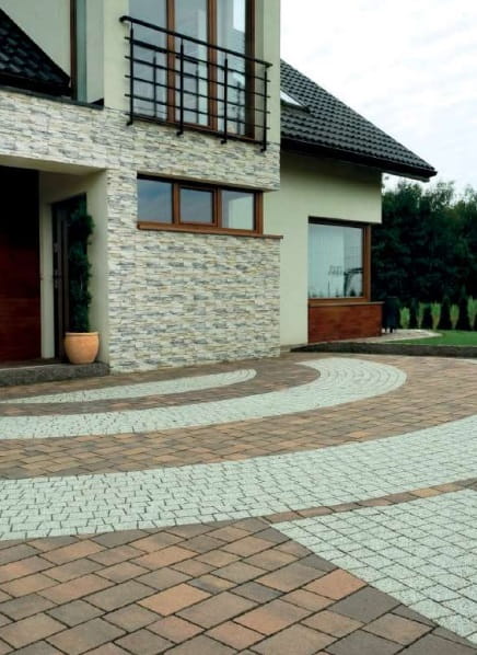 Pater akropol 6 cm kostka brukowa płukana lux biały