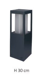 Lampa ogrodowa stojąca słupek Pater S 30 cm – Czarna