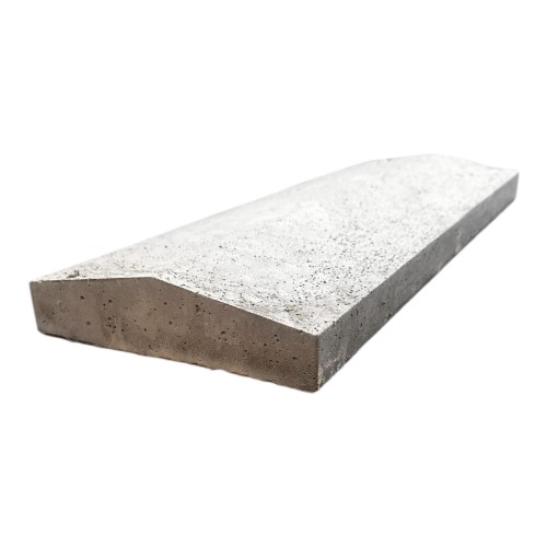 Szary daszek betonowy płaski 50x16 cm na murek ogrodzeniowy Hajduk