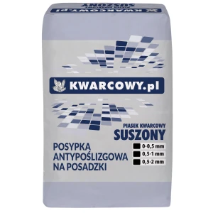 Piasek Kwarcowy Suszony 0,5-2 mm 1000 kg (1t) – Do Posadzek i Żywic