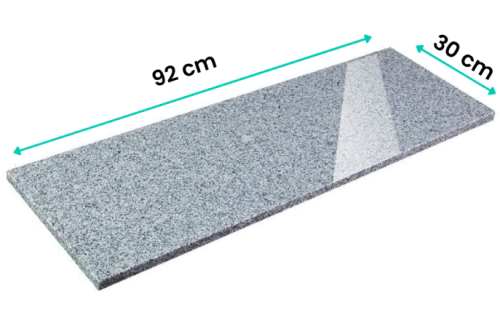 Parapet Granitowy Tiles G603 NEW 92x30x2 cm – Polerowany szary