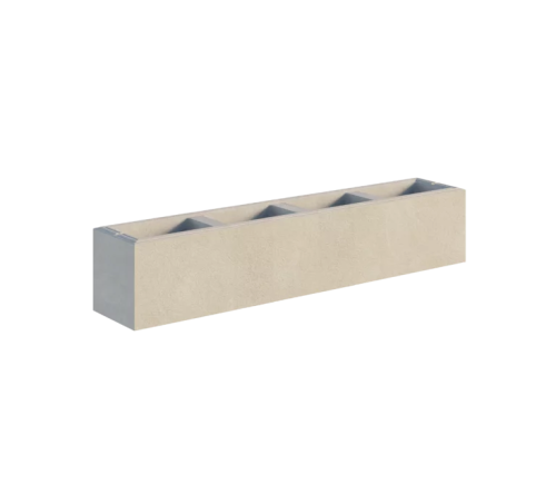 Bruk-Bet rezydencja novator pustak ogrodzeniowy 100x19x19 cm kalcyt szaro-stalowy