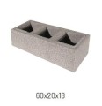 Bruk-Bet Rezydencja Fronton pustak ogrodzeniowy 60x20x18 cm piaskowiec szary