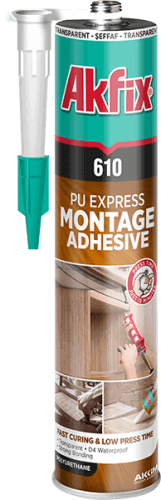Ekspresowy Klej Montażowy PU Akfix 610 310 ml – Bezbarwny