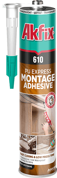 Ekspresowy Klej Montażowy PU Akfix 610 310 ml – Bezbarwny