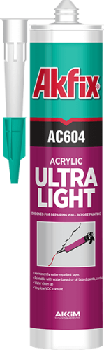 ltra Lekki Wypełniacz Szczelin Akfix AC604 – Akryl Naprawczy 310 ml