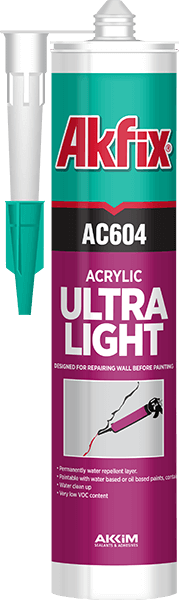 ltra Lekki Wypełniacz Szczelin Akfix AC604 – Akryl Naprawczy 310 ml