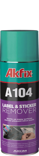 Środek do Usuwania Etykiet i Naklejek Akfix A104 – Spray z Olejkiem Pomarańczowym 200ml