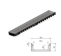Kanał Odwodnieniowy ACO Plastic Channel Niski 5cm z Rusztem Nierdzewnym 100cm