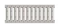 Kanał Odwodnieniowy ACO Plastic Channel Niski 5cm z Rusztem Nierdzewnym 100cm (330002)