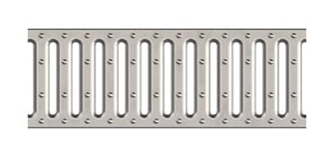 Kanał Odwodnieniowy ACO Plastic Channel Niski 5cm z Rusztem Nierdzewnym 100cm (330002)