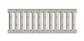 Kanał Odwodnieniowy ACO Plastic Channel Niski 5cm z Rusztem Nierdzewnym Szczelinowym 100cm (P330012)