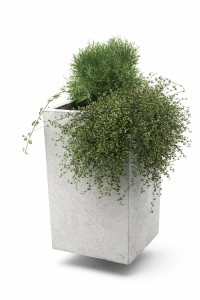 Donica betonowa wysoka Hajduk 40x40x65 cm Szary