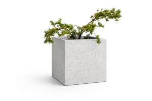 Donica betonowa kostka Hajduk 40x40x40 cm Szary