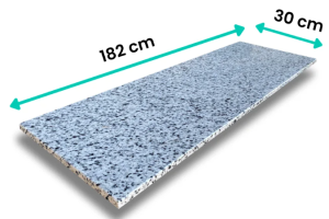 Parapet Granitowy Tiles G603 NEW 182x30x2 cm – Polerowany szary