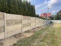 Płyta ogrodzeniowa betonowa Podwójna Deska Hajduk 200x50x5 cm Szary