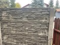 Płyta ogrodzeniowa betonowa imitacja kamienia Hajduk 200x50x5 cm Szary