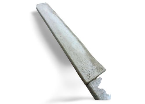 Betonowe Obrzeże Trawnikowe pod Robota Koszącego Hajduk 80x15x5 cm