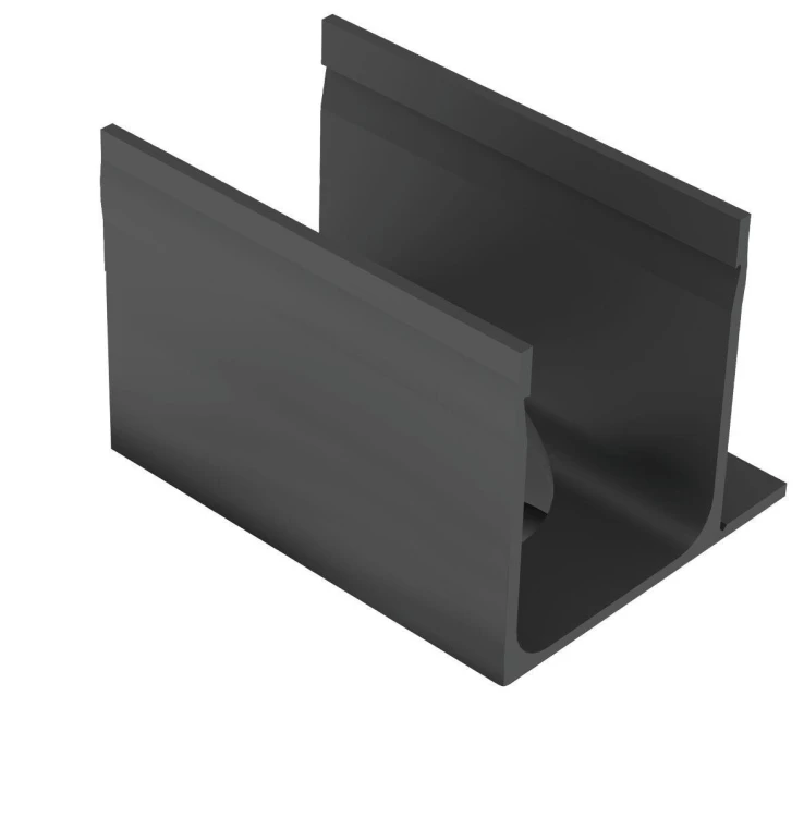 Łącznik asymetryczny odwodnienia ACO Slimline ABS Czarny