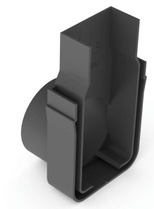 Ścianka zamykająca z odpływem DN 50 mm ACO Slimline P3004937