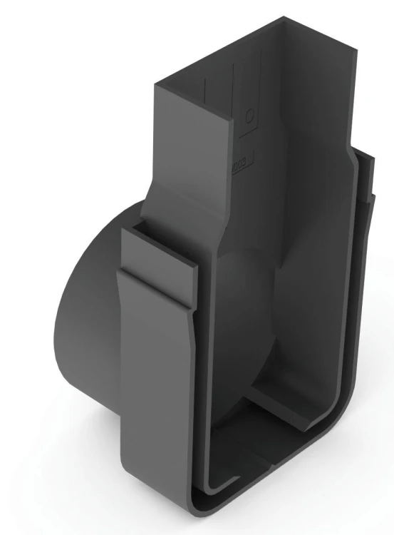 Ścianka zamykająca z odpływem DN 50 mm ACO Slimline P3004937