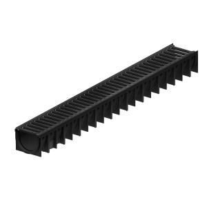 Kanał odwodnienia liniowego ACO Mufle 4All 100x12x9,2 cm Czarny