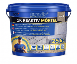 Fuga żywiczna gotowa do kostki trendyFIX 1K 25 kg Szary Kamień