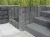 Ogrodowa Palisada Granitowa Łupana Bazalt Black G690 50x10x10 cm szary