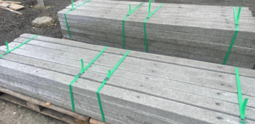 Słupek betonowy ogrodzeniowy Hajduk 230x10x8 cm Szary
