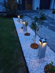 Lampa ogrodowa wbijana betonowa Hajduk 15x15x65 cm Szary