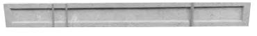 Deska ogrodzeniowa betonowa tłoczona gładka Hajduk 246x25x5 cm Szary