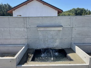 Płyta ogrodzeniowa z betonu architektonicznego dwustronna Hajduk 220x53x6 cm Szary